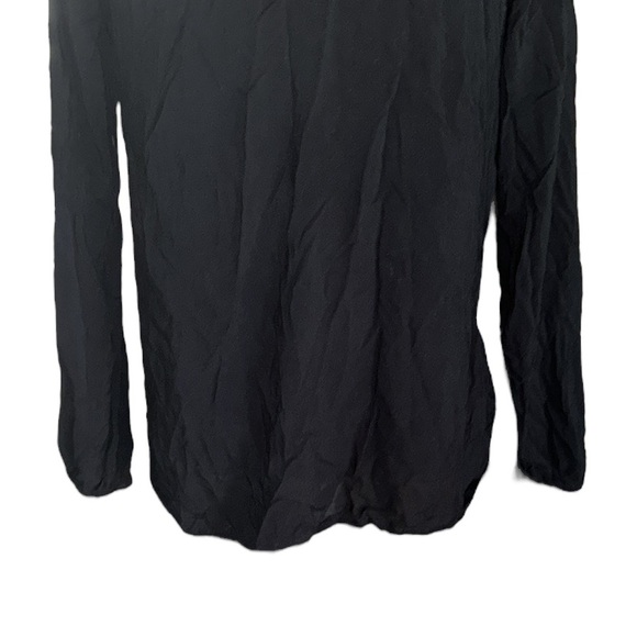 Lilly Pulitzer Willa Onyx Black Tie Neck Blouse - S - Picture 5 of 12